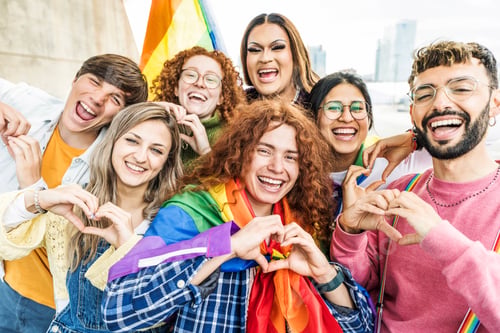 Preview: LGBTQ people celebrating gay pride festival together