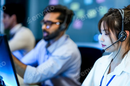 Preview: Technical support specialist executing active listening protocols during complex software