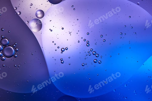 Preview: blue and purple color abstract background from mixed water and oil