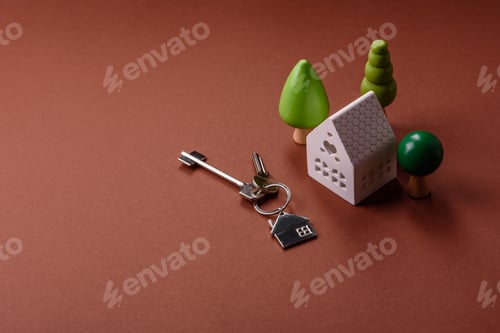 Preview: Keys, real estate, your own home or business premises purchased with a mortgage. Property and keys