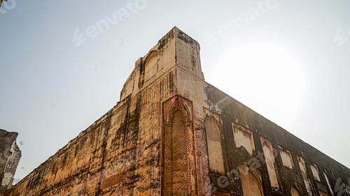 Preview: Old ruins of Badshahi Qila. Abandoned palace. Fort. Lahore fort. Pakistan.