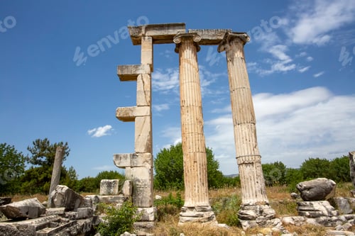 Preview: Ancient city of Aphrodisias, Aydin / Turkey. Travel concept photo.