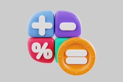 Preview: Abstract composition of five geometric shapes.