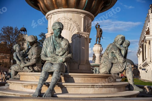 Preview: North Macedonia located by the Vardar River. Skopje