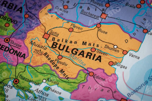 Preview: map of Bulgaria