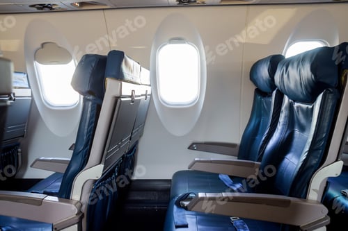 Preview: Interior passenger airliner cabin