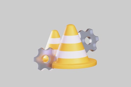 Preview: Traffic cones with gears