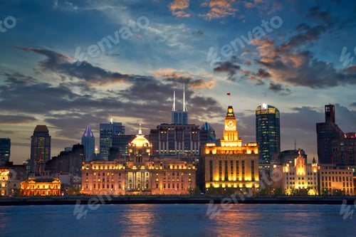 Preview: The Bund at sunset