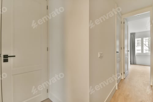 Preview: A small corridor in white design