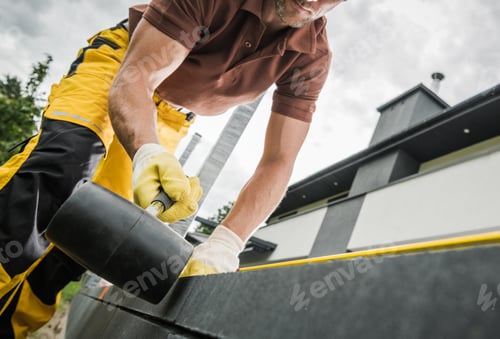 Preview: Building Concrete Bricks and Tiles Backyard Patio