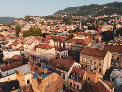 Preview: View of the historic center of Sarajevo, Bosnia and Herzegovina