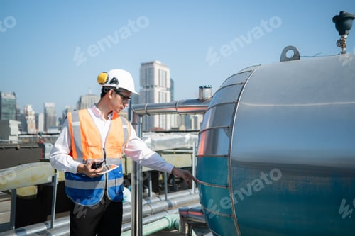 Preview: Engineers inspect the completed air conditioning and water systems to continue verifying