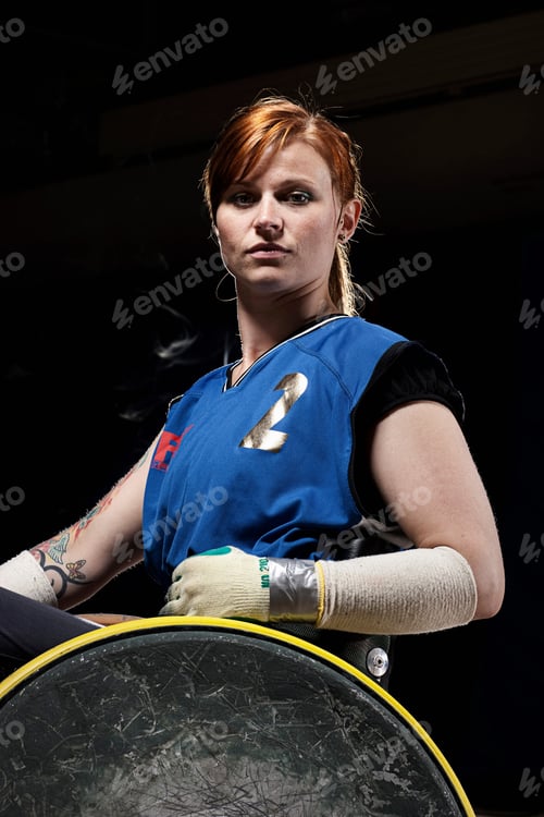 Preview: Para rugby player in wheelchair