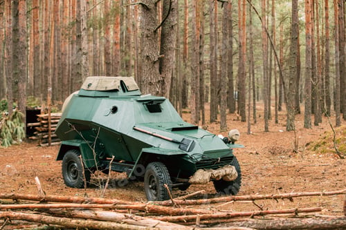 Preview: Russian Armored Soviet Scout Car BA-64 Of World War II In Autumn