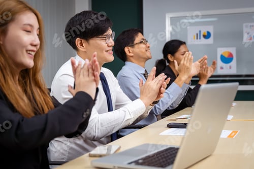 Preview: Group of multiethnic businessmen