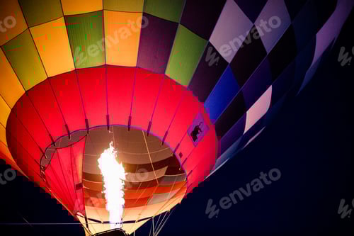 Preview: hot air balloons flying at night