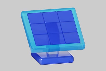 Preview: Blue solar panel energy generator