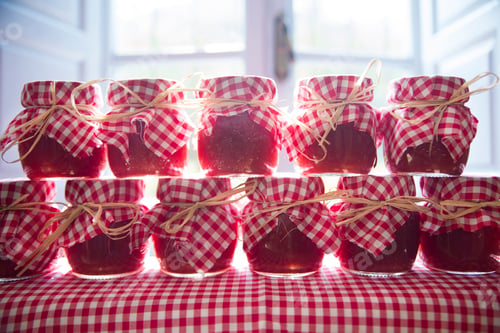 Preview: Small jars of tomato sauce
