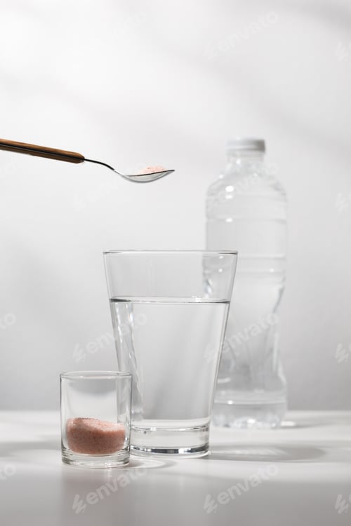 Preview: Mix pink himalayan mineral salt to drinking water.