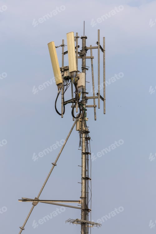 Preview: Communication tower top. Radio antenna Tower ,