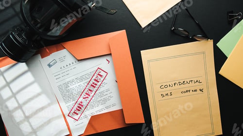 Preview: Top Secret Papers on desk