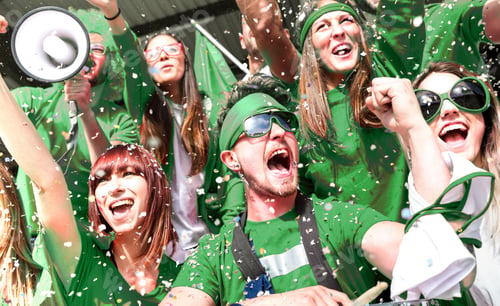 Preview: Sport fan supporters at stadium bleachers