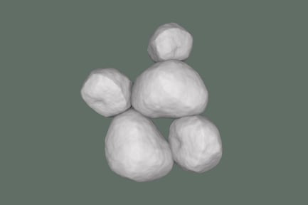 Preview: Pebble Stack Sea 3D Illustration