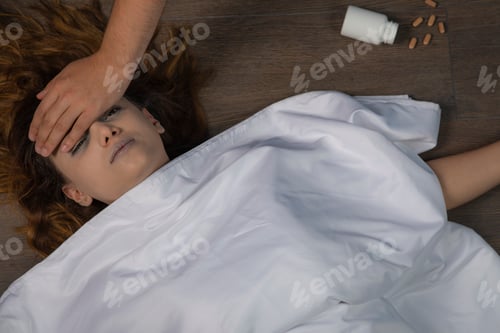 Preview: Young girl dead body on the ground and someone checking her.