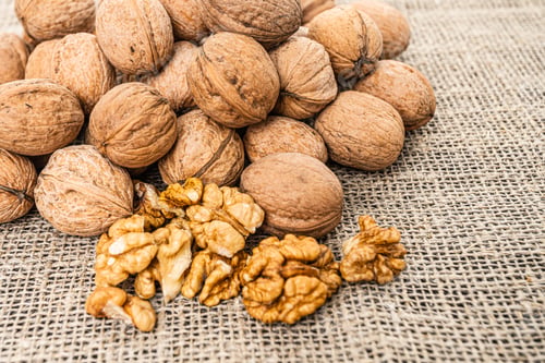Preview: Close up view of walnuts on tabletop