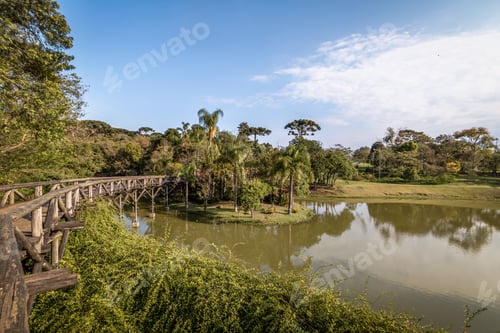 Visualização: Lake at Curitiba Botanical Garden - Curitiba, Parana, Brazil