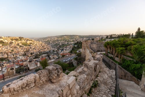 Preview: View of the Walls of Jerusalem surrounding the Old City