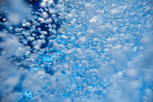 Preview: Abstract background of blue bubbles