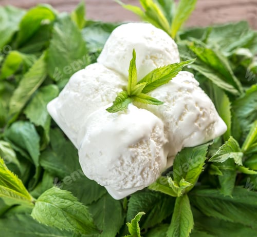 Preview: Vanilla ice cream in mint