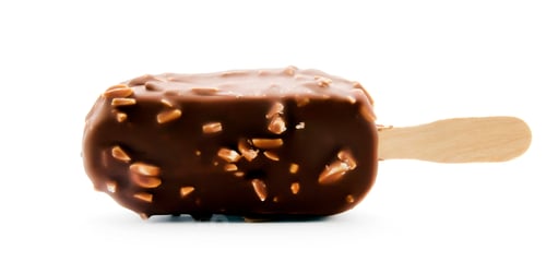 Preview: Chocolate icecream isolated on white