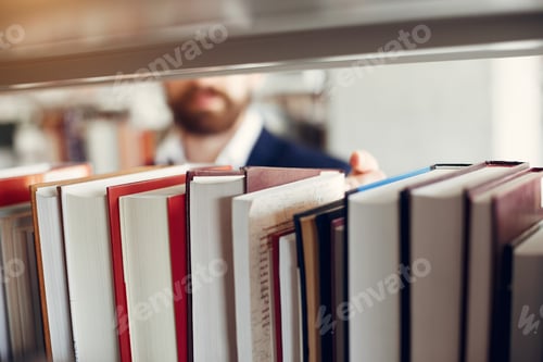 Preview: Handsome guy study at the library