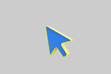 Preview: Simple blue and yellow cursor