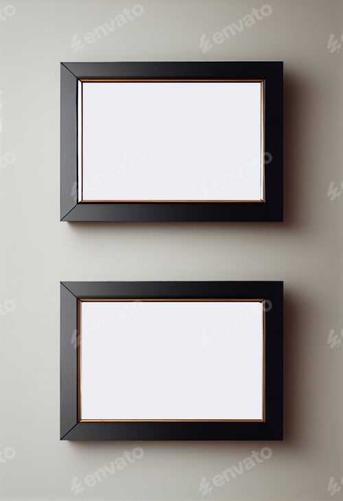 Preview: Mockup empty frame in dark elegant living room interior on empty dark wall background. room minimali