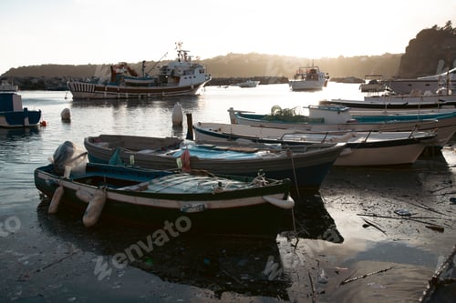 Preview: Beautiful fishing village, Marina Corricella on Procida Island, Bay of Naples, Italy.