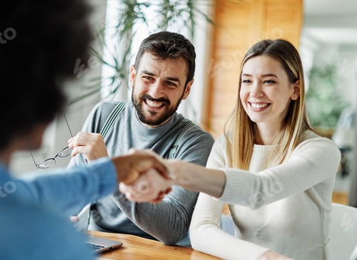 Preview: Young business people in an office