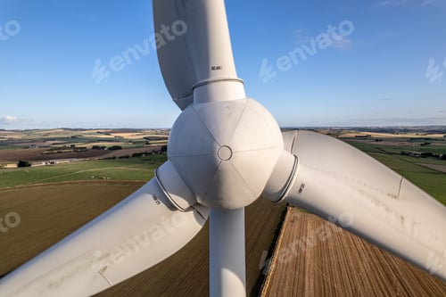 Preview: Close Up View of a Wind Turbine For Renewable Green Electricity