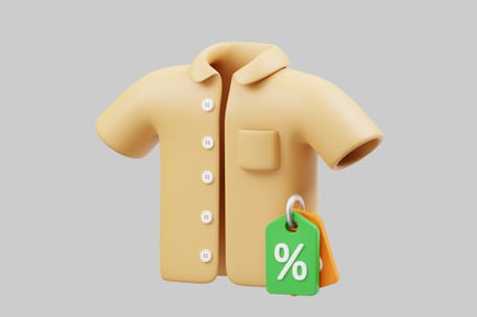 Preview: Clothing store item with tags