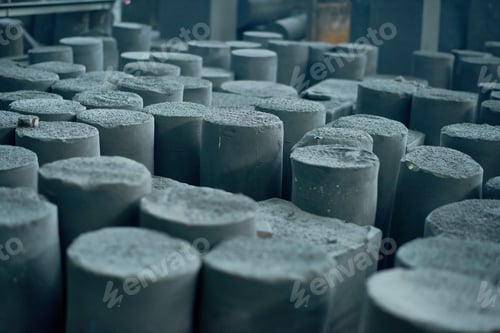 Preview: Rows of Graphite Manufactured Articles