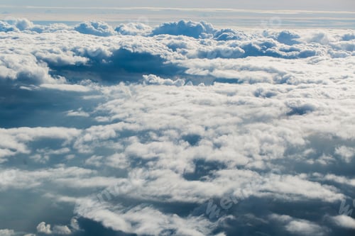 Preview: Beautiful blue clouds from the plane window