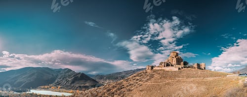 Preview: Mtskheta, Georgia. Jvari, Georgian Orthodox Monastery, World Heritage By UNESCO Ancient Temple