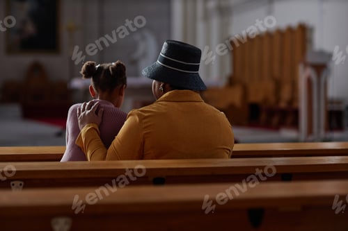 Preview: Grandmother visiting church with her granddaughter