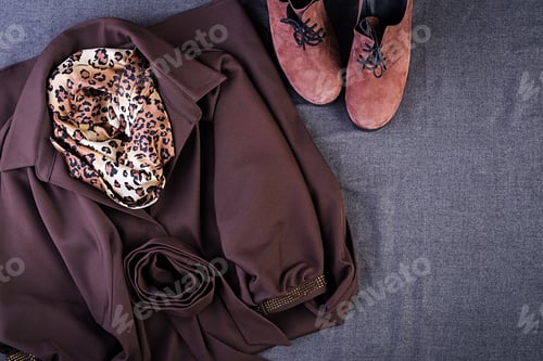 Preview: Womens clothing, accessories, footwear. Fashion outfit. Shopping concept