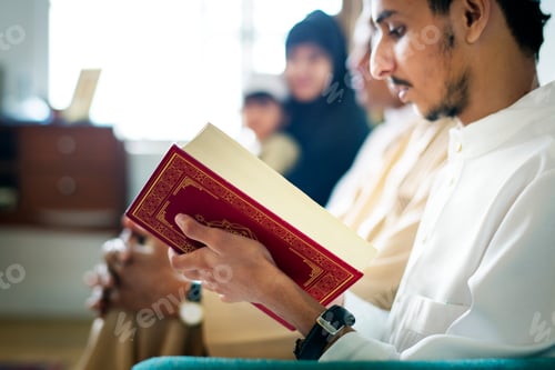 Preview: Muslims reading from the quran