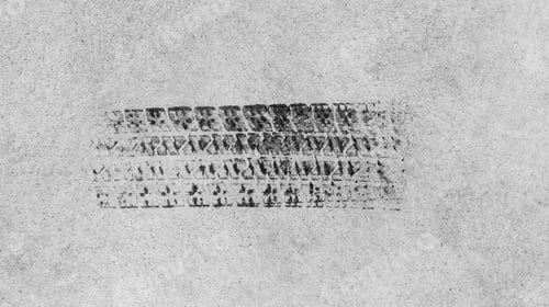 Preview: Black tire marks on road, Black rubber tire marks and tread marks.