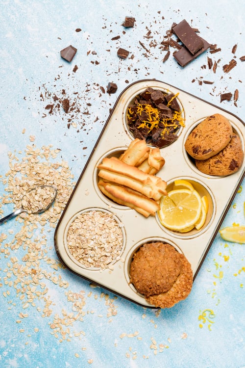 Preview: Different types of oatmeal cookies