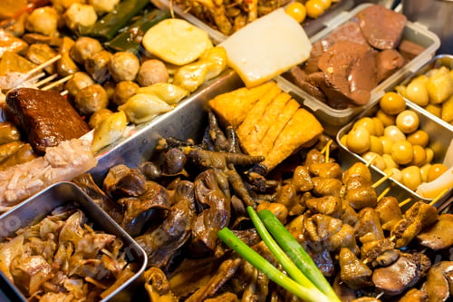 Preview: Braised pork in soy sauce sell in street market